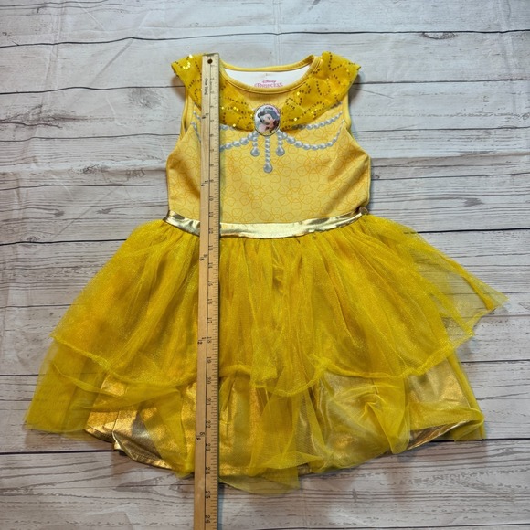 Disney Princess Belle Dress Beauty And The Beast Costume Girls Size Small 6/6X - Picture 5 of 11